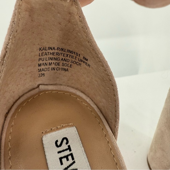 Steve Madden Kalina Embellished Suede Ankle-Strap Sandals Size 8M EUC Prom Party - Picture 8 of 13